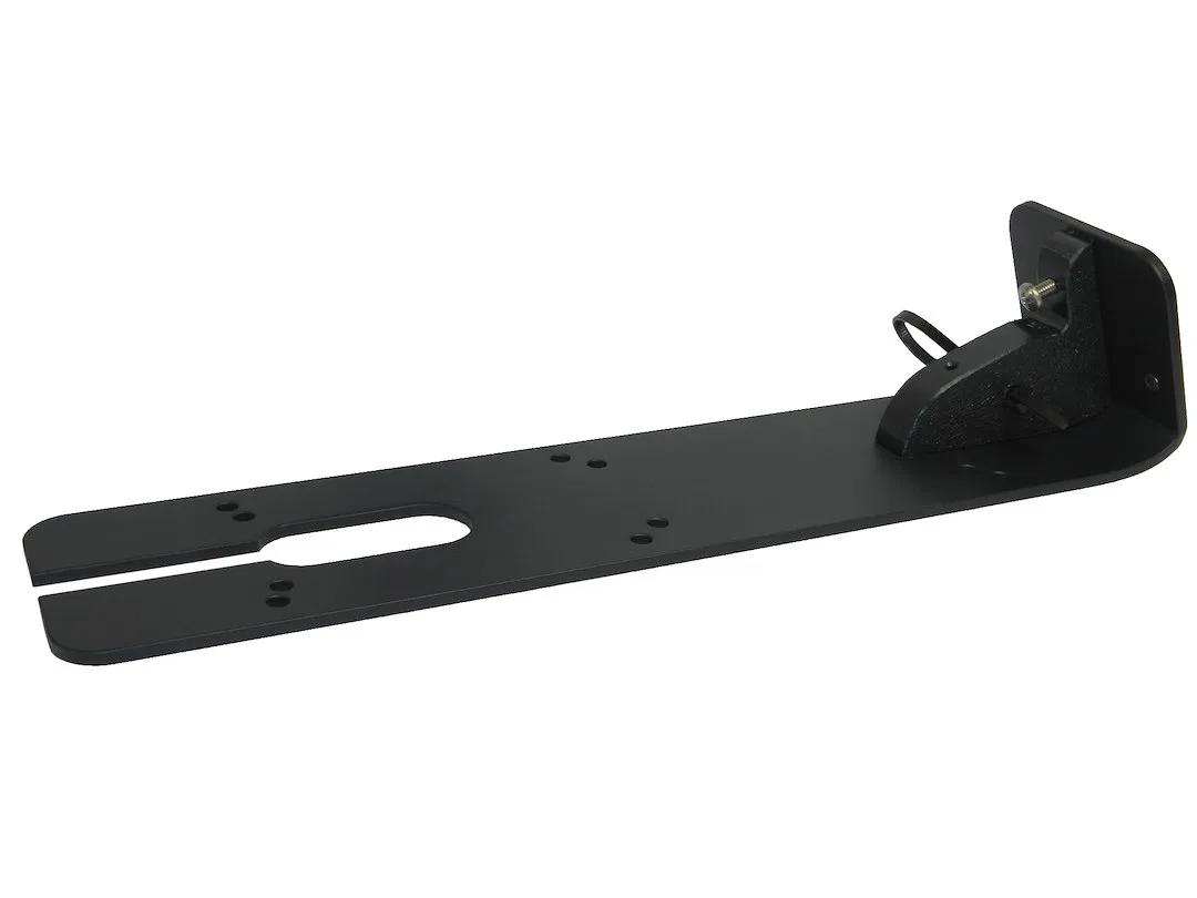AP-TS-3D – TRANSDUCER Transducer Mounting Plate, Rectangular Armor Plate Powder Coated Black Aluminum Alloy With Stai...